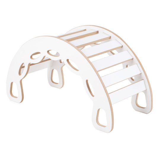 Small Rocker 4-in-1 rocker + climbing wall/slide + cushion Light Beige