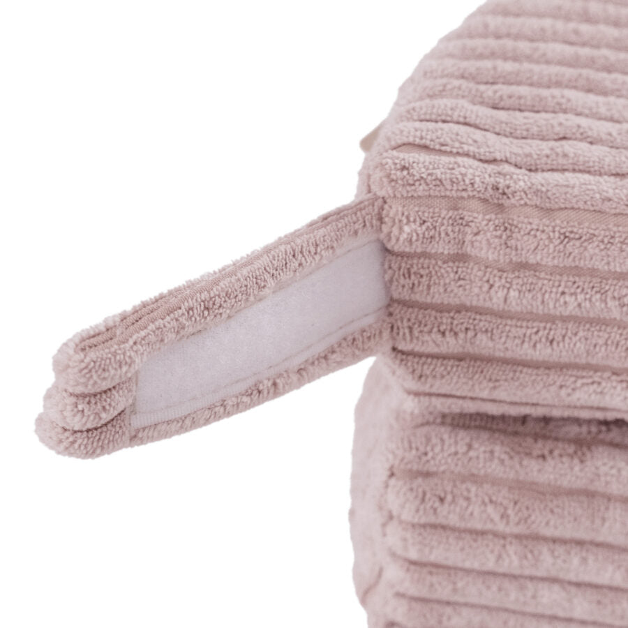 Floor mat, 115x115x5cm, light pink, premium corduroy