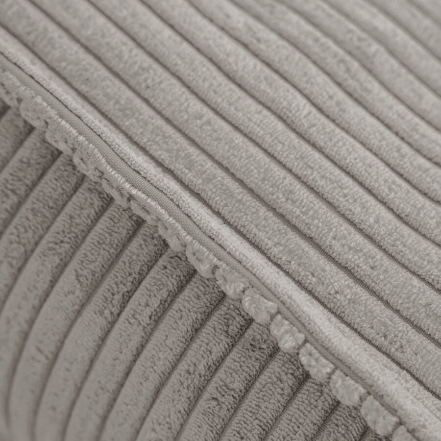Puff, 60×60 cm, floor cushion , beige, premium corduroy