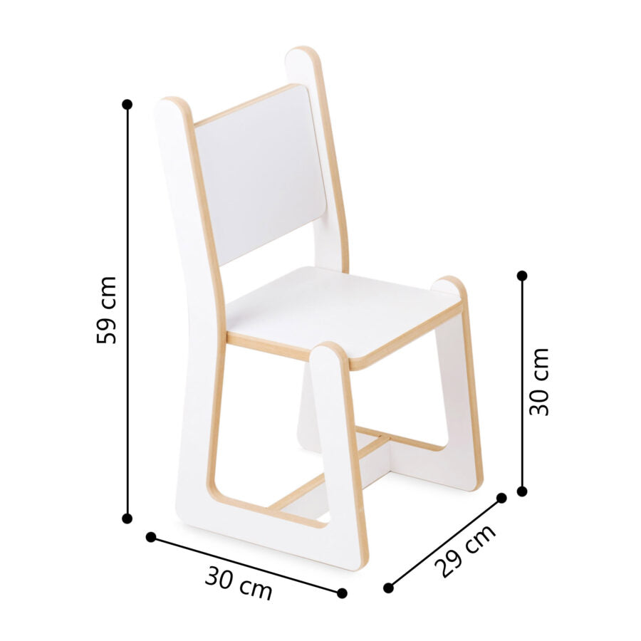 Montessori wooden baby chair
