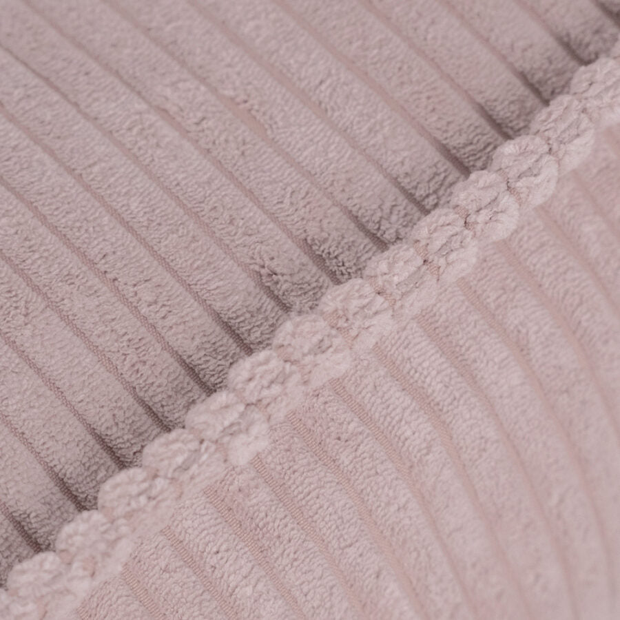 Puff, 60×60 cm, floor cushion, light pink, premium corduroy