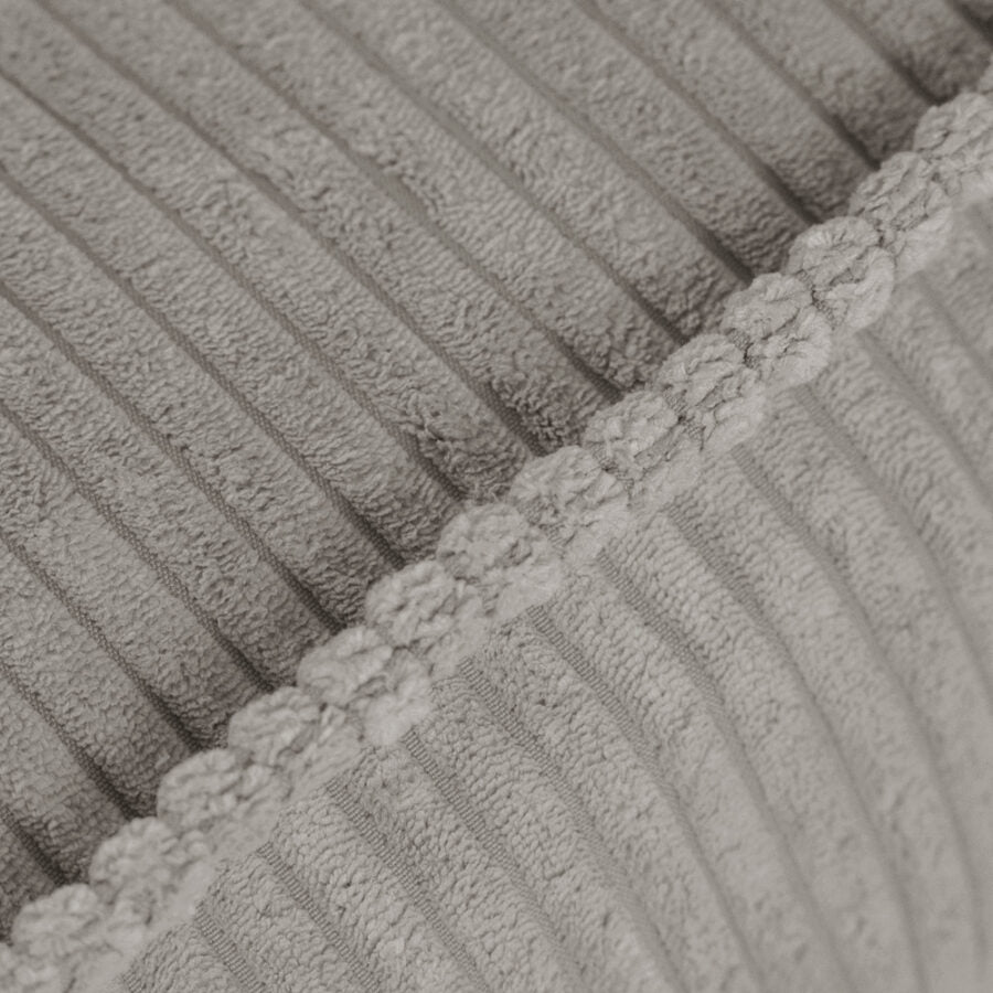 Puff, 60×60 cm, floor cushion , beige, premium corduroy