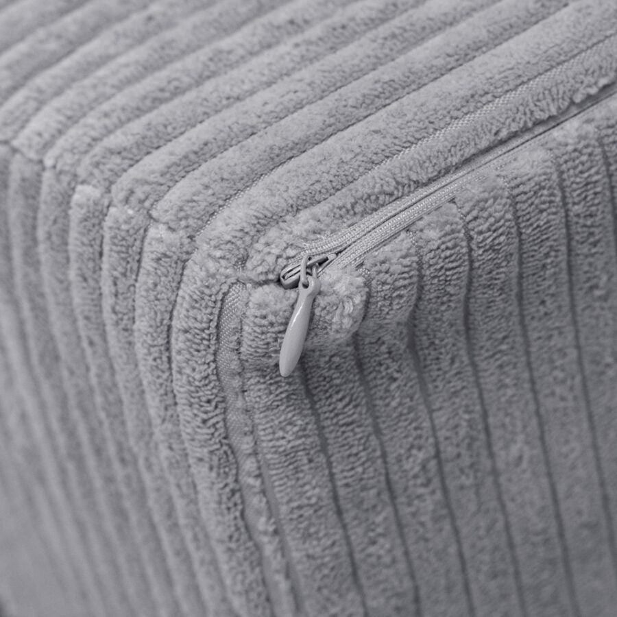 Armchair, grey, premium corduroy
