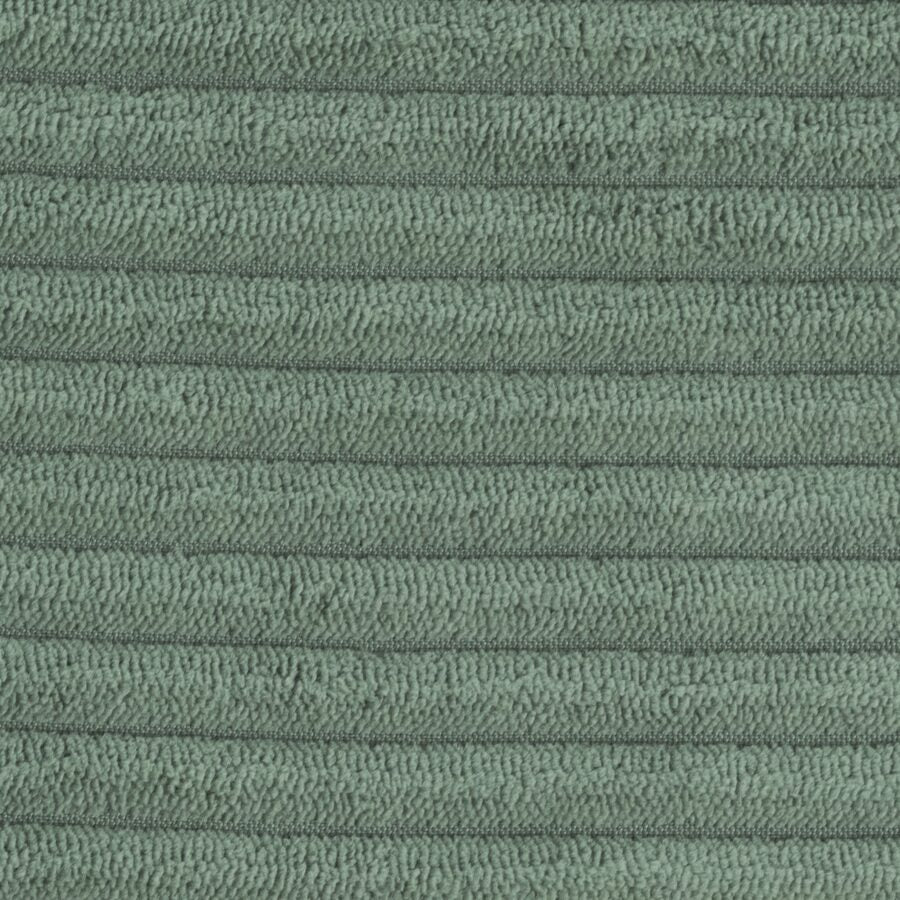 Floor mat, 115x115x5cm, green, premium corduroy
