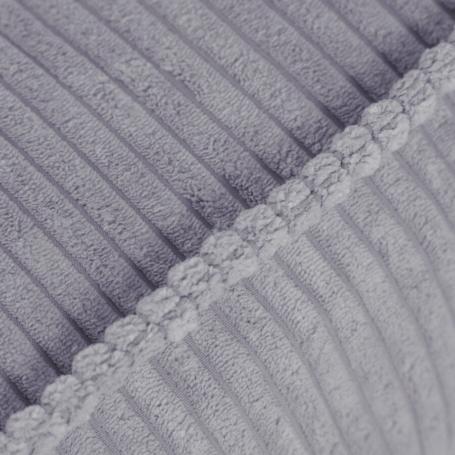 Puff, 60×60 cm, floor cushion, grey, premium corduroy