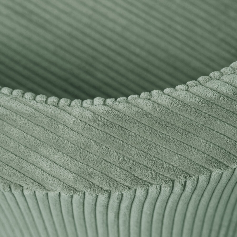 Armchair, green, premium corduroy