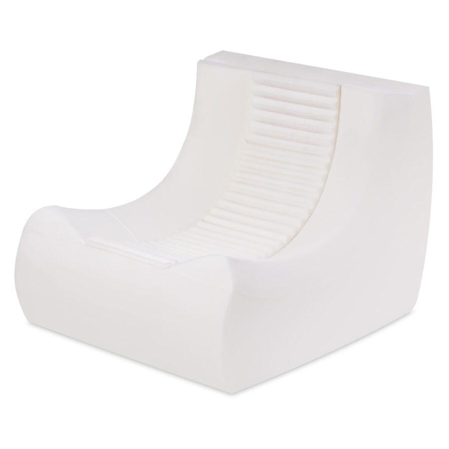 Ergonomic children’s lounge chair MOONI, beige, Puffy Lamell
