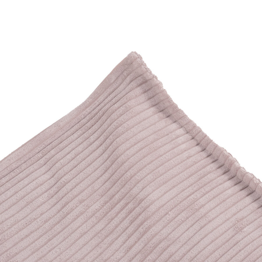 Puff, 60×60 cm, floor cushion, light pink, premium corduroy