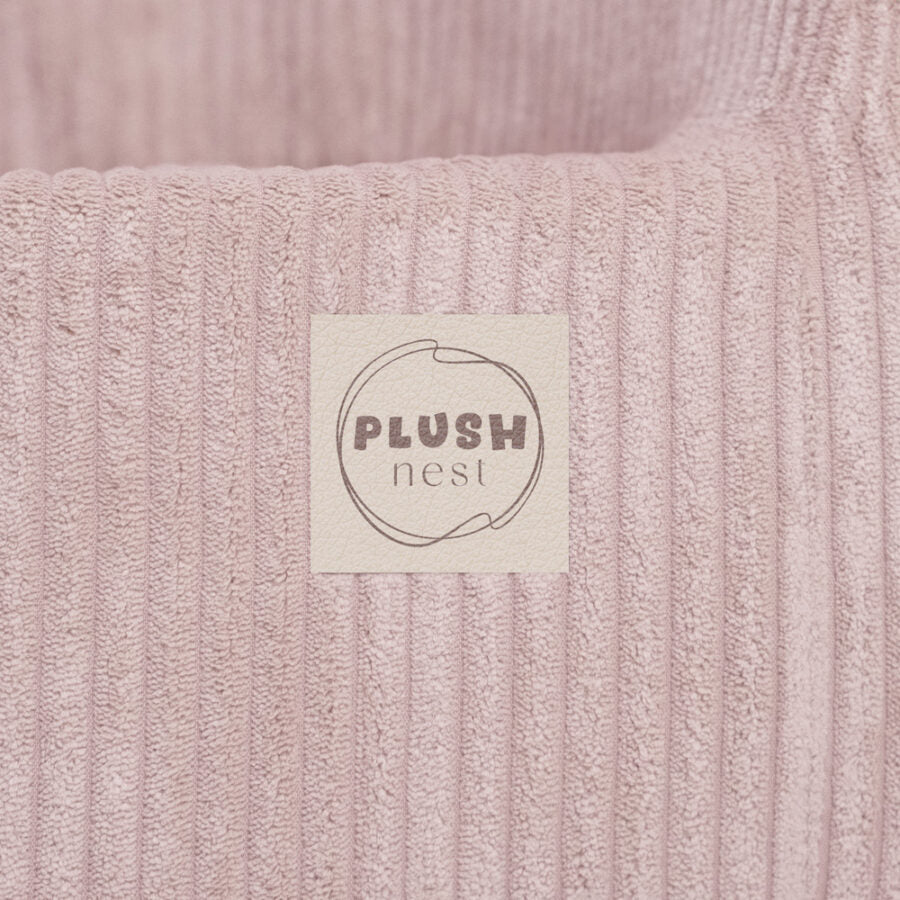 Armchair, light pink, premium corduroy