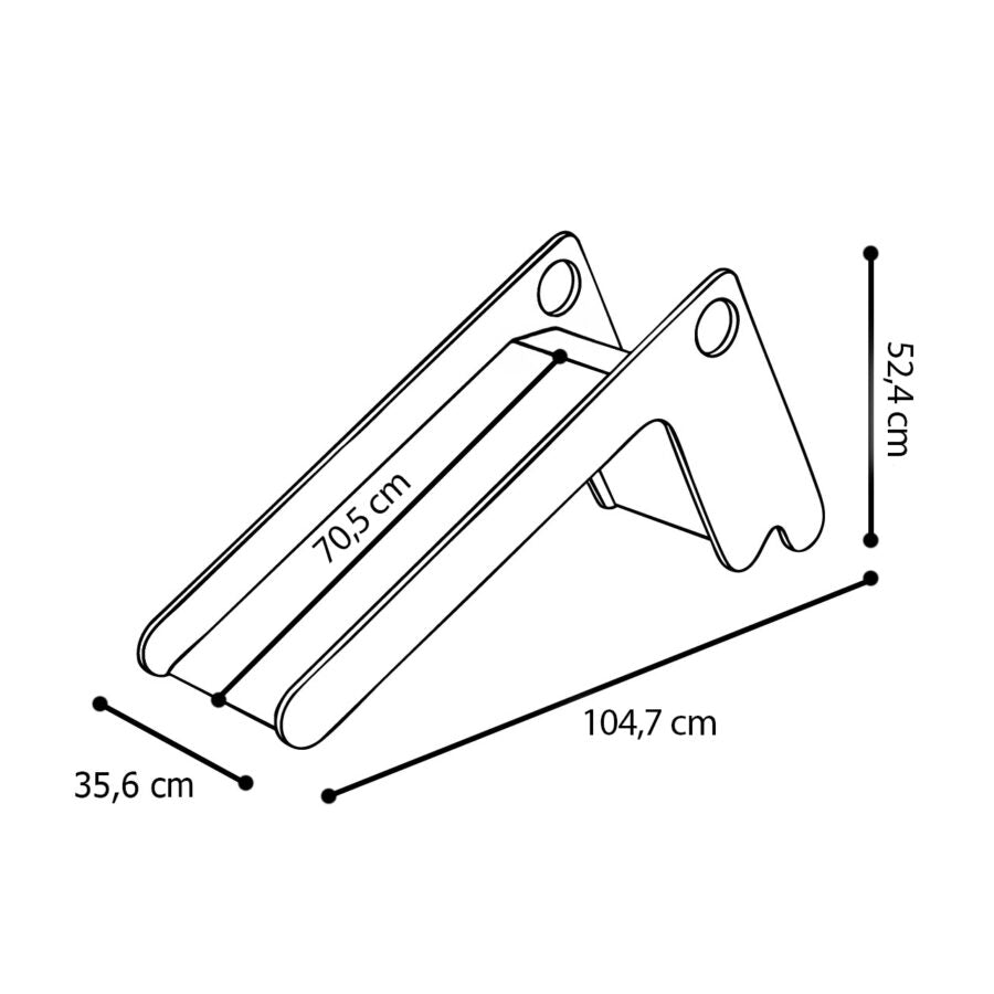 Wooden children’s slide