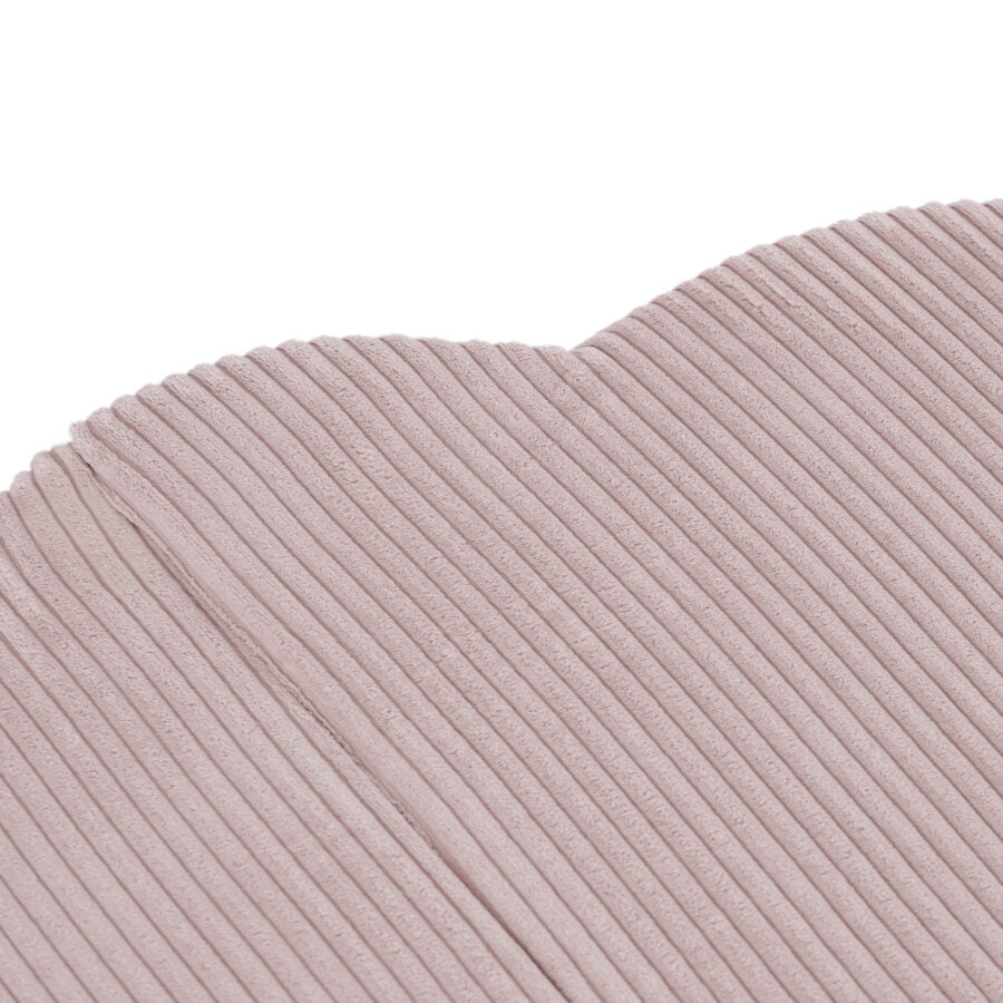 Floor mat, 115x115x5cm, light pink, premium corduroy