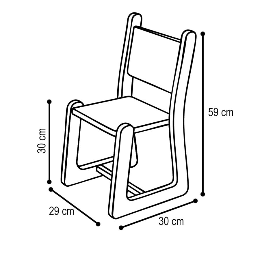 Montessori wooden baby chair