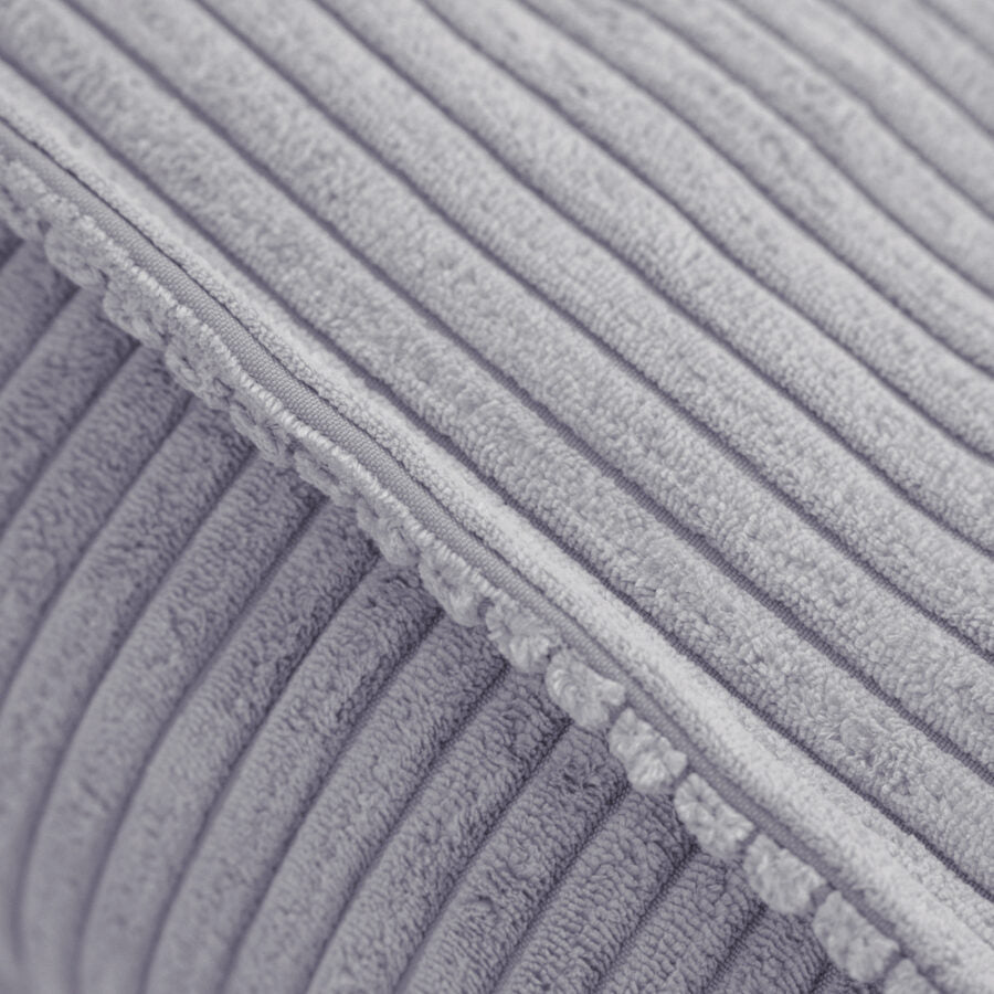 Puff, 60×60 cm, floor cushion, grey, premium corduroy