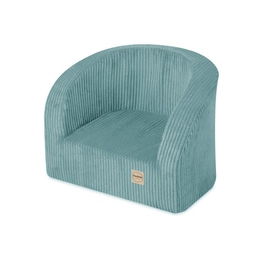 Armchair, blue, premium corduroy