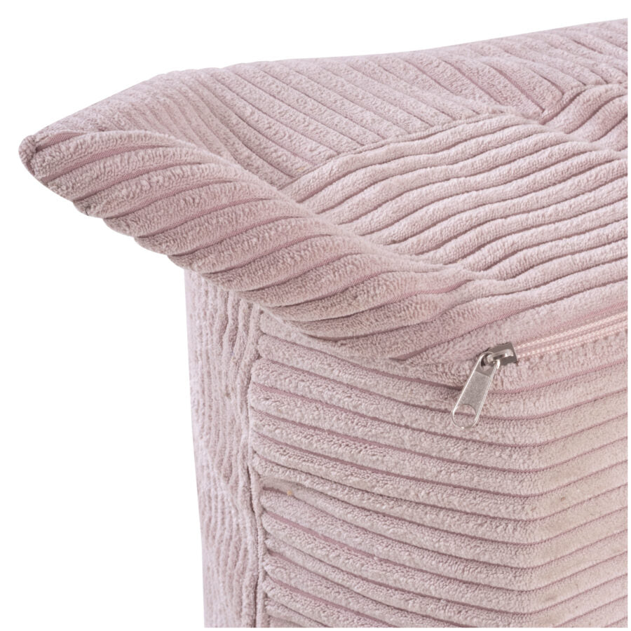 Ergonomic children’s lounge chair MOONI, light pink, premium corduroy