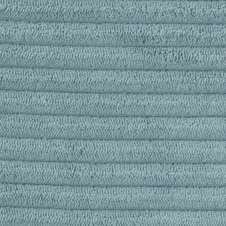 Floor mat, 115x115x5cm, blue, premium corduroy