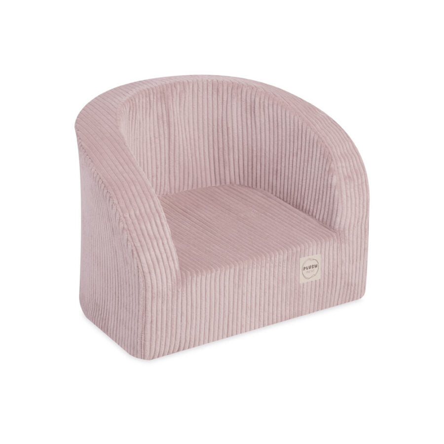 Armchair, light pink, premium corduroy