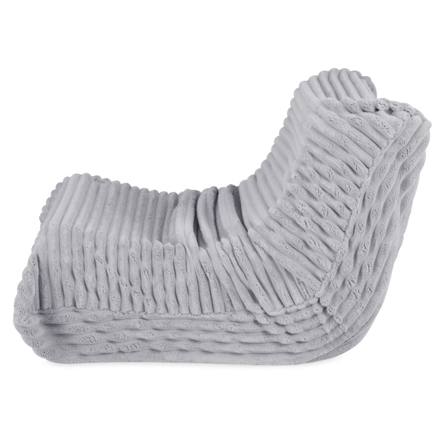 Ergonomic children’s lounge chair MOONI, grey, Puffy Lamell