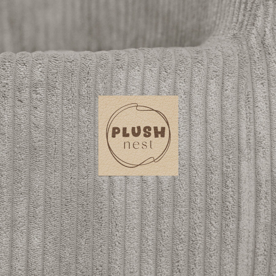 Armchair, beige, premium corduroy
